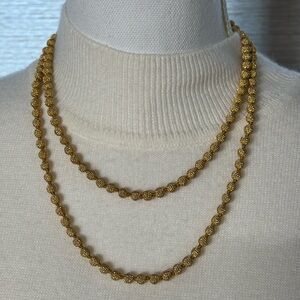 Joan Rivers Gold Beaded Necklace